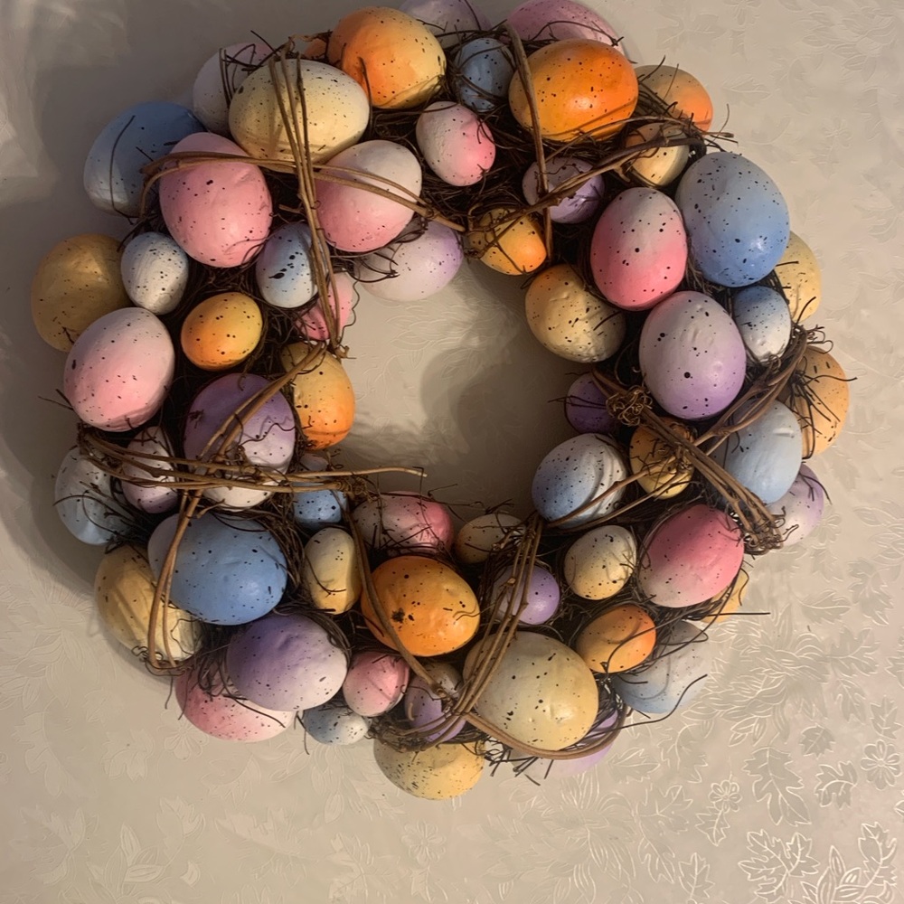 Colorful Easter Egg Wreath